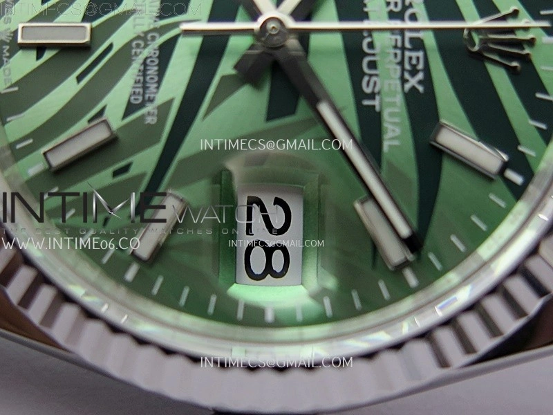 DateJust 126234 904L SS JDF 1:1 Best Edition Green Leaves Dial Stick Markers on Jubilee 904L SS Bracelet