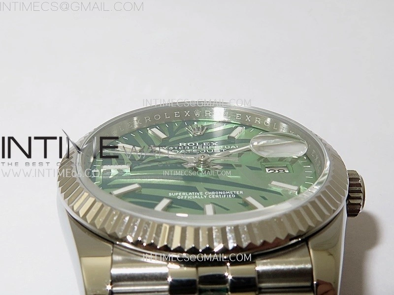 DateJust 126234 904L SS JDF 1:1 Best Edition Green Leaves Dial Stick Markers on Jubilee 904L SS Bracelet