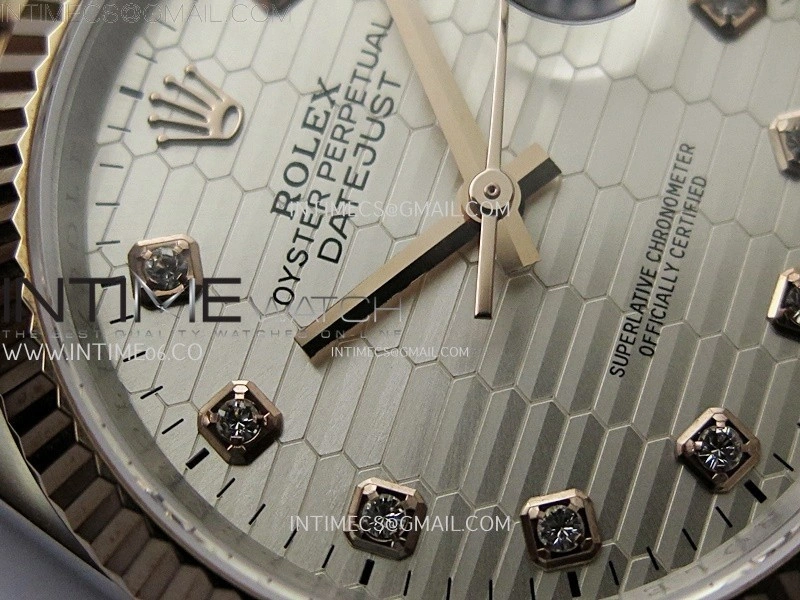 DateJust 126231 904L SS RG JDF 1:1 Best Edition Silver Fluted Dial Diamond Markers on Jubilee SS RG Bracelet