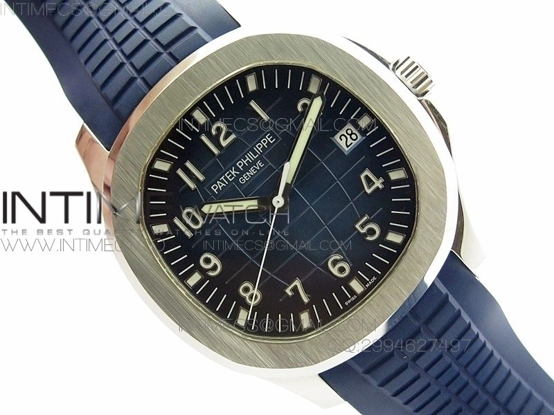 Aquanaut Jumbo 42mm SS BP 1:1 Best Edition Blue Dial on Blue Rubber Strap 9015 to PP324CS