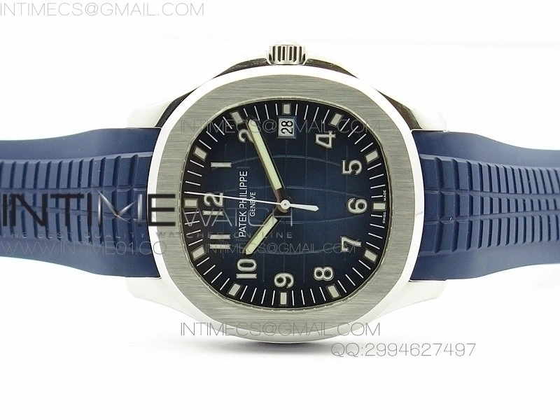 Aquanaut Jumbo 42mm SS BP 1:1 Best Edition Blue Dial on Blue Rubber Strap 9015 to PP324CS