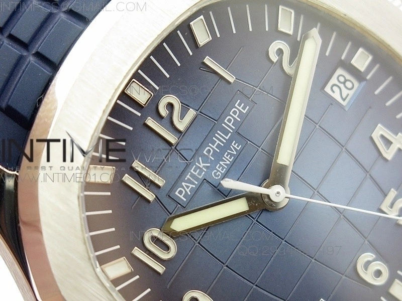 Aquanaut Jumbo 42mm SS BP 1:1 Best Edition Blue Dial on Blue Rubber Strap 9015 to PP324CS