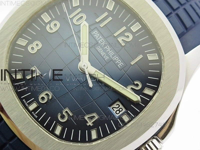 Aquanaut Jumbo 42mm SS BP 1:1 Best Edition Blue Dial on Blue Rubber Strap 9015 to PP324CS