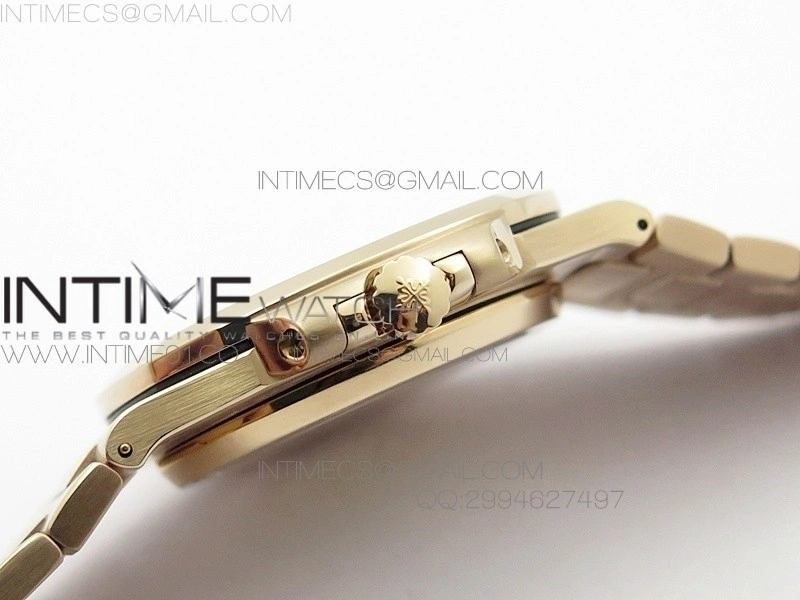 Nautilus Jumbo 5711 RG BP 1:1 Best Edition White Textured Dial on RG Bracelet MIYOTA 9015