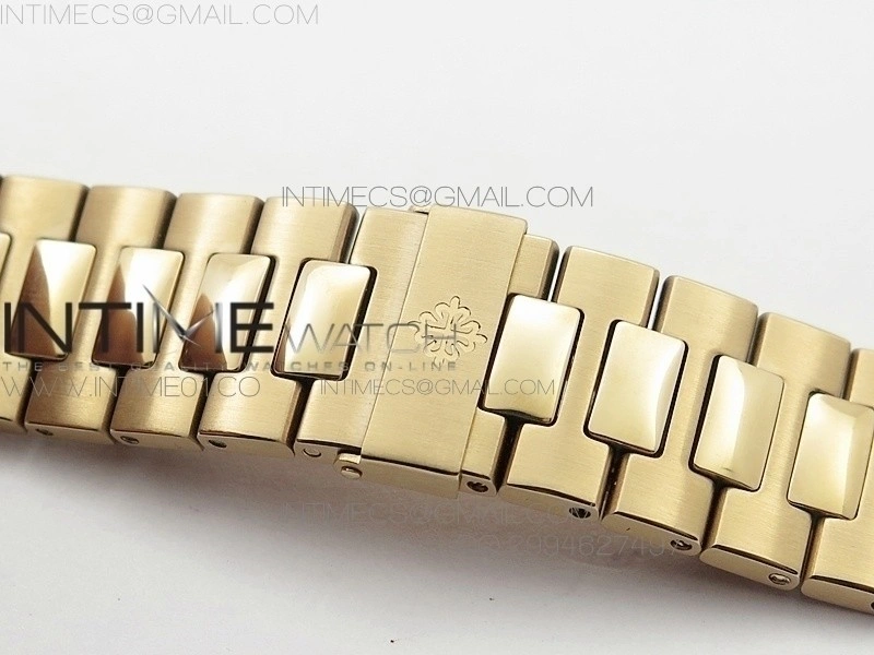 Nautilus Jumbo 5711 RG BP 1:1 Best Edition White Textured Dial on RG Bracelet MIYOTA 9015