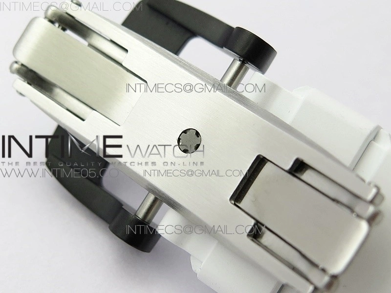 RM011 Carbon Case Chrono KVF 1:1 Best Edition Crystal Skeleton Yellow Dial on White Rubber Strap A7750 V2