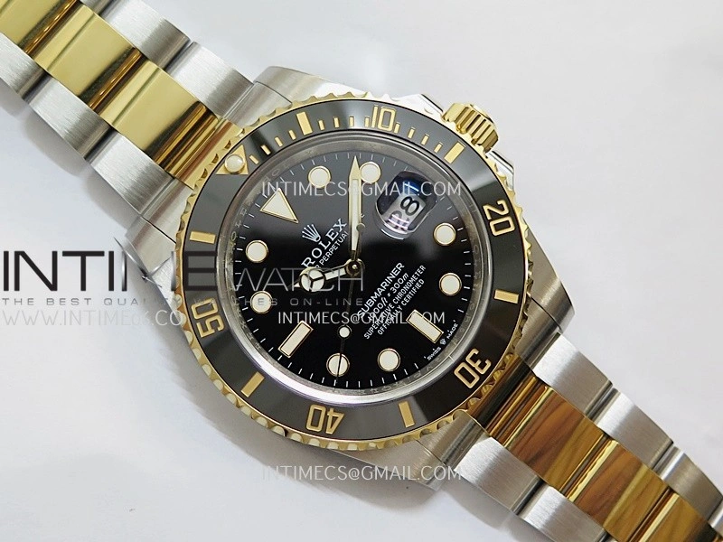 Submariner 126613 LN 904L Steel YG THBF 1:1 Best Edition Black Dial On 904L Steel YG Bracelet SH3235