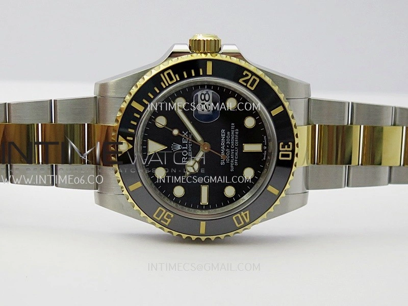 Submariner 126613 LN 904L Steel YG THBF 1:1 Best Edition Black Dial On 904L Steel YG Bracelet SH3235