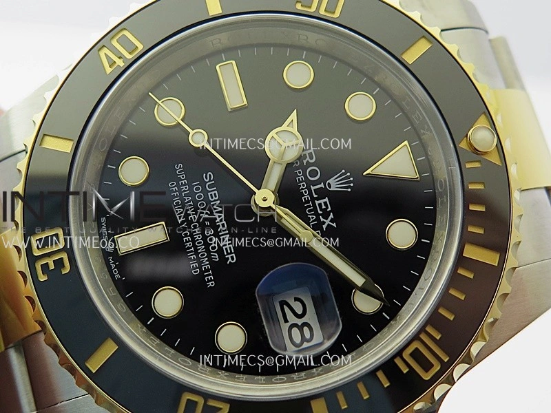 Submariner 126613 LN 904L Steel YG THBF 1:1 Best Edition Black Dial On 904L Steel YG Bracelet SH3235