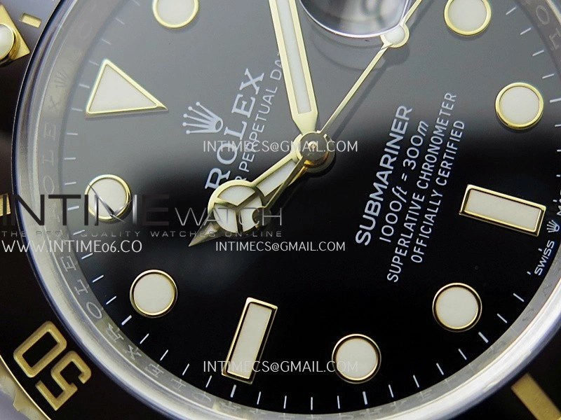 Submariner 126613 LN 904L Steel YG THBF 1:1 Best Edition Black Dial On 904L Steel YG Bracelet SH3235