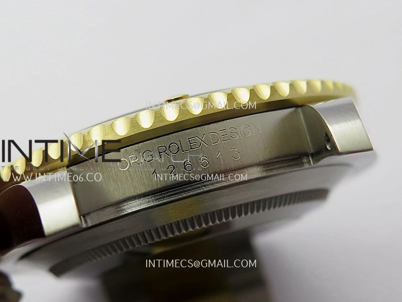 Submariner 126613 LN 904L Steel YG THBF 1:1 Best Edition Black Dial On 904L Steel YG Bracelet SH3235