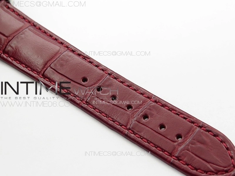 Tank Louis Ladies 25mm SS 8848F 1:1 Best Edition Red Dial on Red Leather Strap Ronda Quartz
