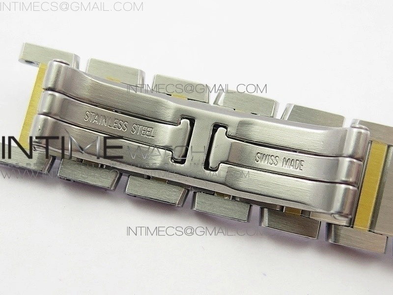 Tank Francaise Ladies 25mm SS YG 8848F 1:1 Best Edition Ivory Dial on SS YG Bracelet Ronda Quartz