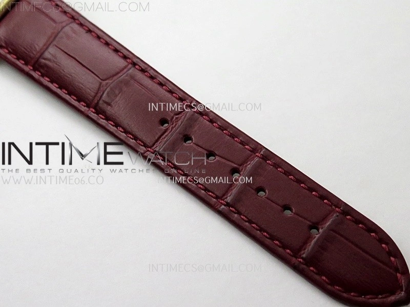 Tank Louis Ladies 25mm YG 8848F 1:1 Best Edition Red Dial On Red Leather Strap Ronda Quartz
