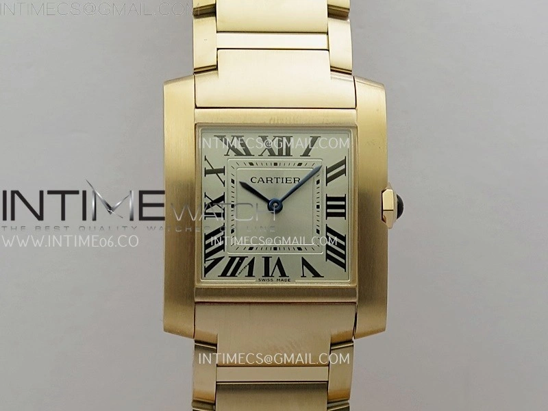 Tank Francaise Ladies 27mm RG 8848F 1:1 Best Edition Silver Dial on RG Bracelet Ronda Quartz V2