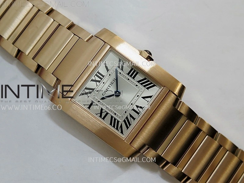 Tank Francaise Ladies 27mm RG 8848F 1:1 Best Edition Silver Dial on RG Bracelet Ronda Quartz V2