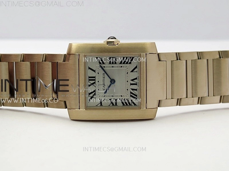Tank Francaise Ladies 27mm RG 8848F 1:1 Best Edition Silver Dial on RG Bracelet Ronda Quartz V2