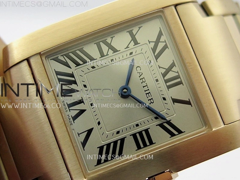 Tank Francaise Ladies 27mm RG 8848F 1:1 Best Edition Silver Dial on RG Bracelet Ronda Quartz V2