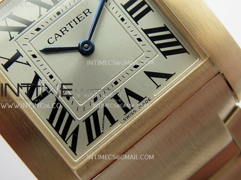 Tank Francaise Ladies 27mm RG 8848F 1:1 Best Edition Silver Dial on RG Bracelet Ronda Quartz V2