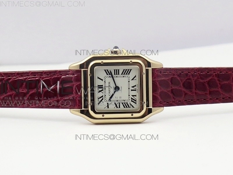 Panthère Secrete Ladies 27mm RG 8848F 1:1 Best Edition White Dial on Red Croco Strap Ronda Quartz