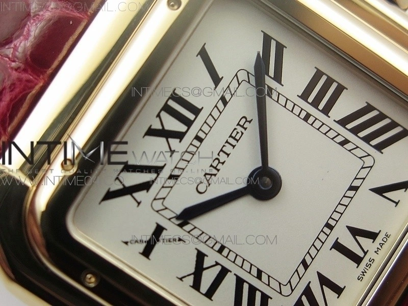 Panthère Secrete Ladies 27mm RG 8848F 1:1 Best Edition White Dial on Red Croco Strap Ronda Quartz