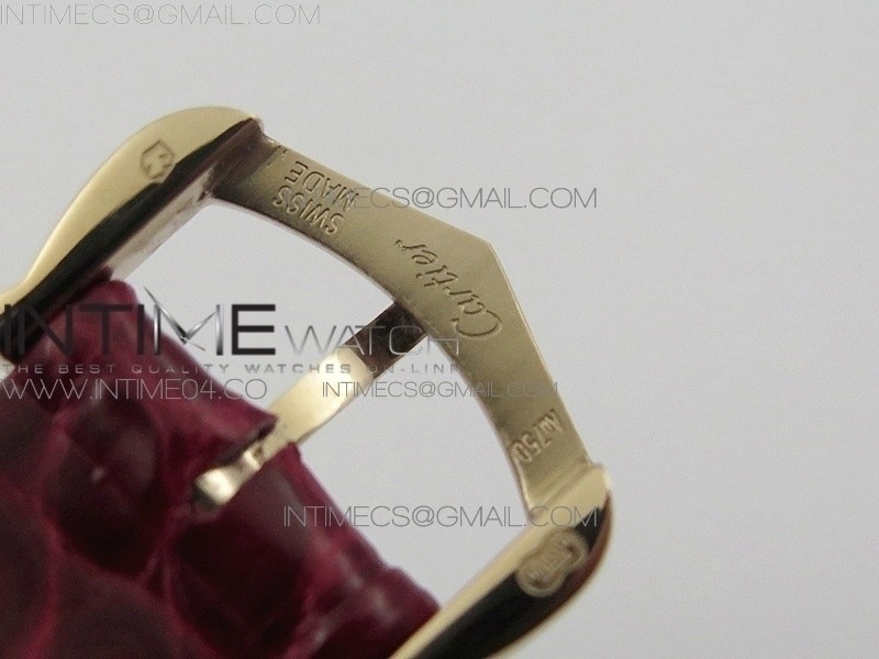 Panthère Secrete Ladies 27mm RG 8848F 1:1 Best Edition White Dial on Red Croco Strap Ronda Quartz