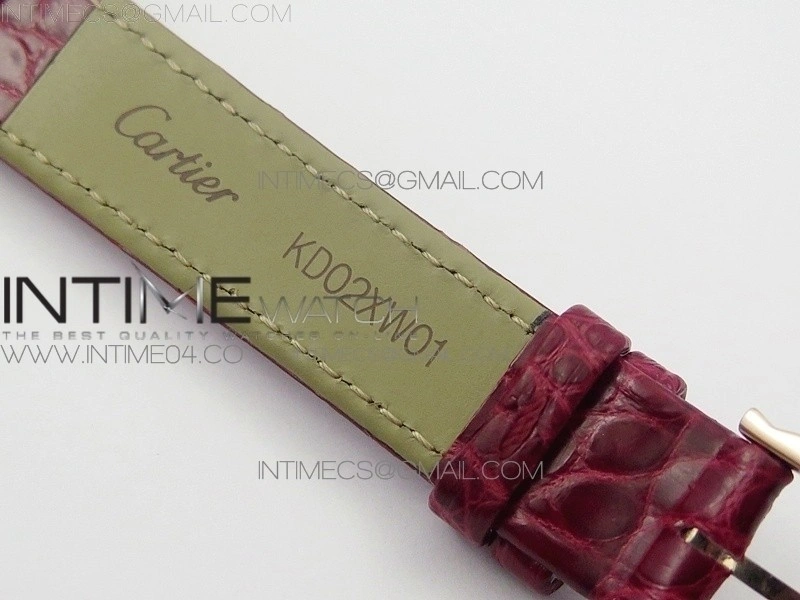Panthère Secrete Ladies 27mm RG 8848F 1:1 Best Edition White Dial on Red Croco Strap Ronda Quartz