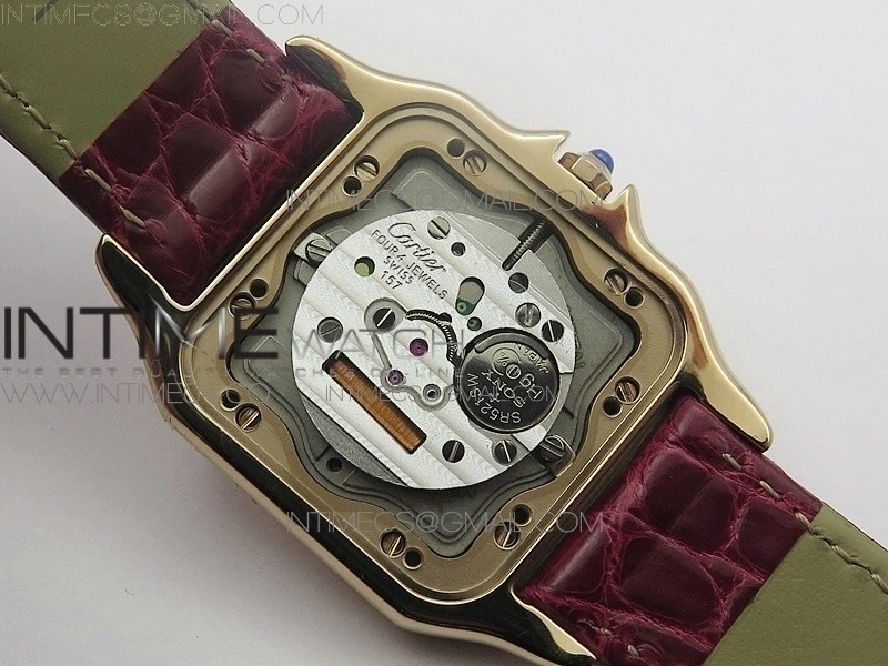 Panthère Secrete Ladies 27mm RG 8848F 1:1 Best Edition White Dial on Red Croco Strap Ronda Quartz
