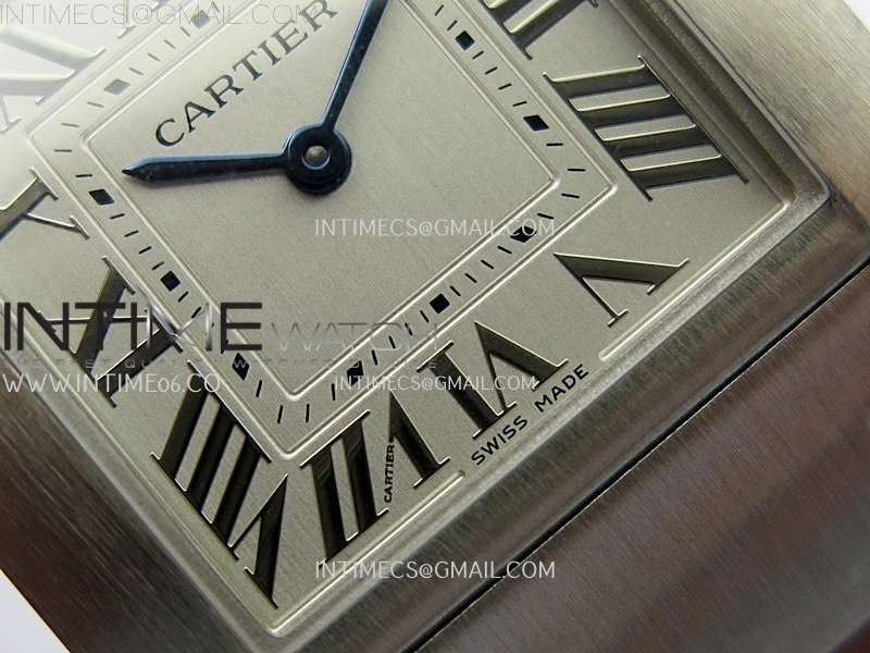 Tank Francaise Ladies 27mm SS 8848F 1:1 Best Edition Silver Dial on SS Bracelet Ronda Quartz V2