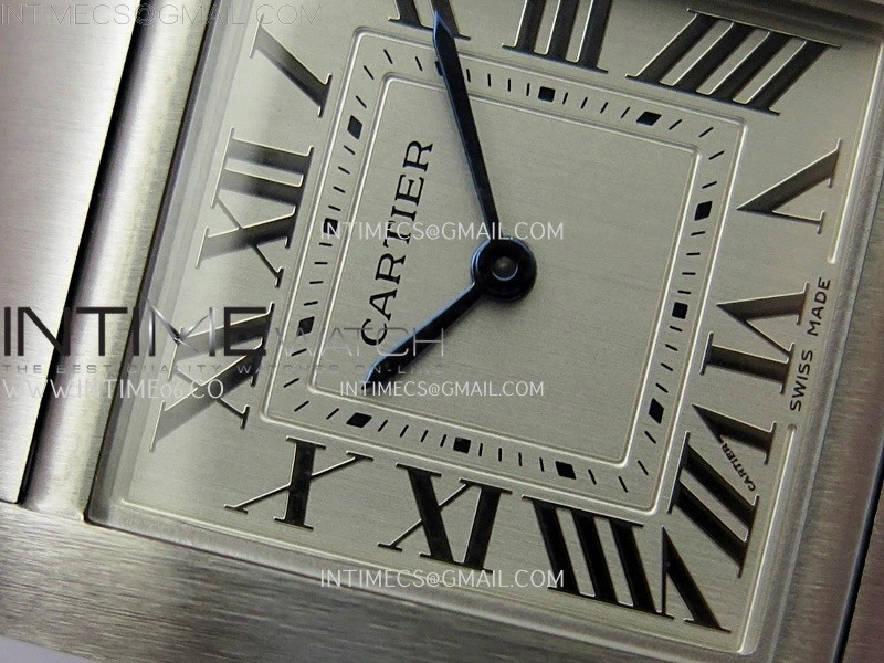 Tank Francaise Ladies 27mm SS 8848F 1:1 Best Edition Silver Dial on SS Bracelet Ronda Quartz V2
