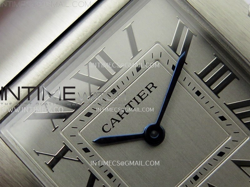 Tank Francaise Ladies 27mm SS 8848F 1:1 Best Edition Silver Dial on SS Bracelet Ronda Quartz V2