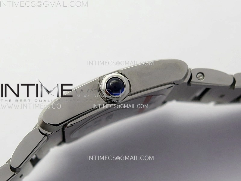 Tank Francaise Ladies 27mm SS 8848F 1:1 Best Edition Silver Dial on SS Bracelet Ronda Quartz V2