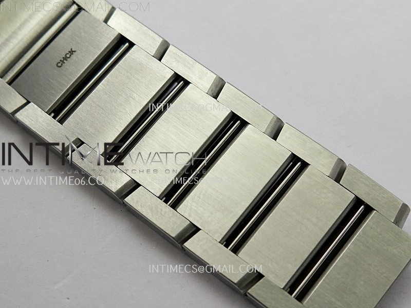 Tank Francaise Ladies 27mm SS 8848F 1:1 Best Edition Silver Dial on SS Bracelet Ronda Quartz V2