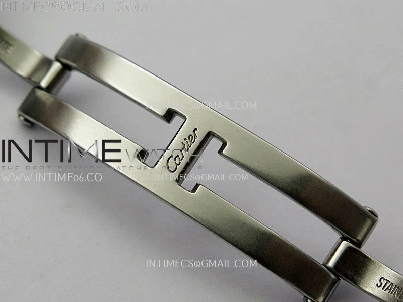 Tank Francaise Ladies 27mm SS 8848F 1:1 Best Edition Silver Dial on SS Bracelet Ronda Quartz V2