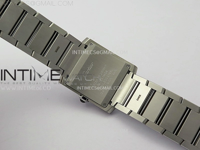 Tank Francaise Ladies 27mm SS 8848F 1:1 Best Edition Silver Dial on SS Bracelet Ronda Quartz V2