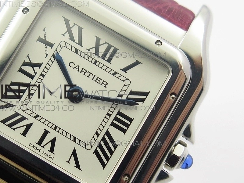 Panthère Secrete Ladies 27mm SS 8848F 1:1 Best Edition White Dial on Red Croco Strap Ronda Quartz