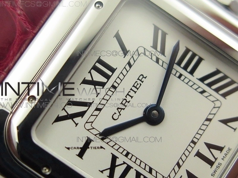Panthère Secrete Ladies 27mm SS 8848F 1:1 Best Edition White Dial on Red Croco Strap Ronda Quartz