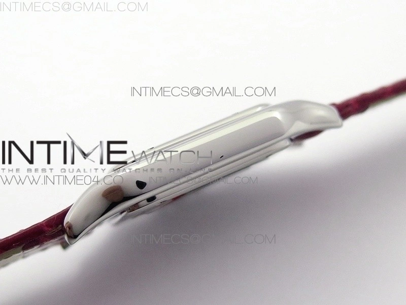 Panthère Secrete Ladies 27mm SS 8848F 1:1 Best Edition White Dial on Red Croco Strap Ronda Quartz