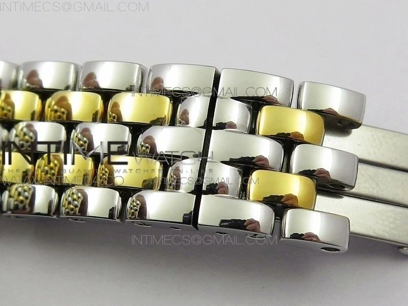 Panthère Secrete Ladies 27mm SS YG 8848F 1:1 Best Edition White Dial on SS YG Bracelet Ronda Quartz
