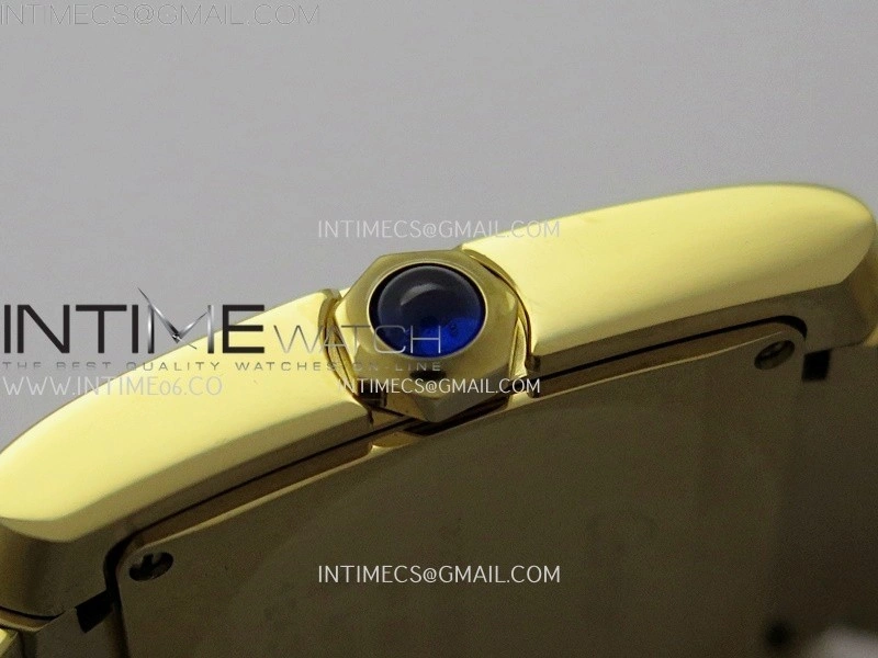 Tank Francaise Ladies 27mm YG 8848F 1:1 Best Edition Silver Dial on YG Bracelet Ronda Quartz V2
