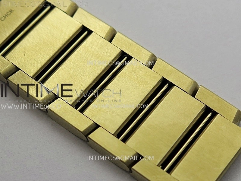 Tank Francaise Ladies 27mm YG 8848F 1:1 Best Edition Silver Dial on YG Bracelet Ronda Quartz V2