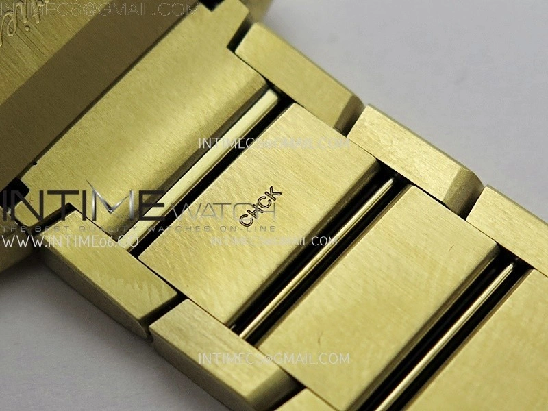 Tank Francaise Ladies 27mm YG 8848F 1:1 Best Edition Silver Dial on YG Bracelet Ronda Quartz V2