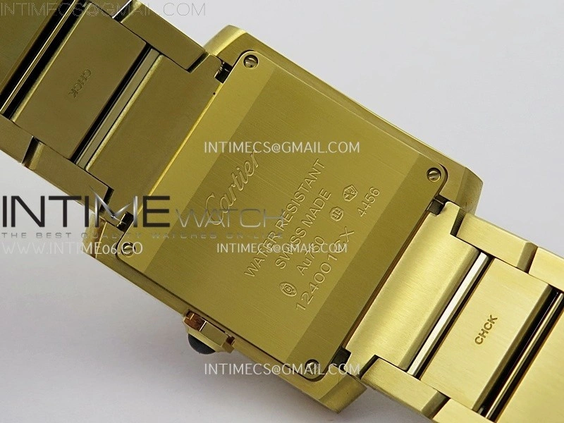 Tank Francaise Ladies 27mm YG 8848F 1:1 Best Edition Silver Dial on YG Bracelet Ronda Quartz V2
