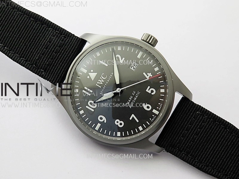Pilot Mark XX IW3282 Ti M+F 1:1 Best Edition Gray Dial on Black Nylon Strap MIYOTA 9015