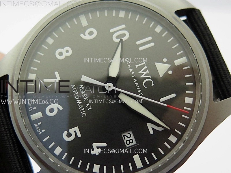 Pilot Mark XX IW3282 Ti M+F 1:1 Best Edition Gray Dial on Black Nylon Strap MIYOTA 9015