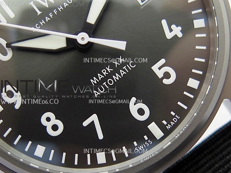 Pilot Mark XX IW3282 Ti M+F 1:1 Best Edition Gray Dial on Black Nylon Strap MIYOTA 9015