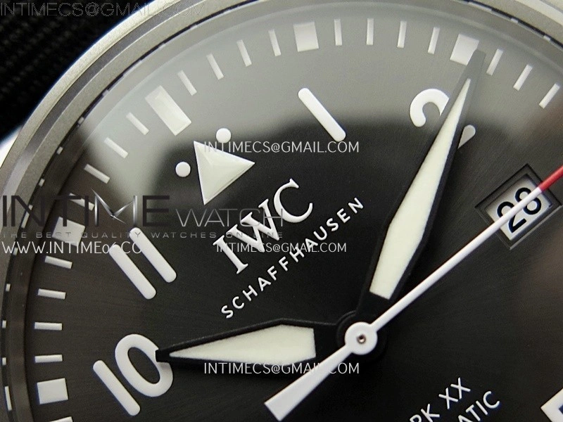 Pilot Mark XX IW3282 Ti M+F 1:1 Best Edition Gray Dial on Black Nylon Strap MIYOTA 9015