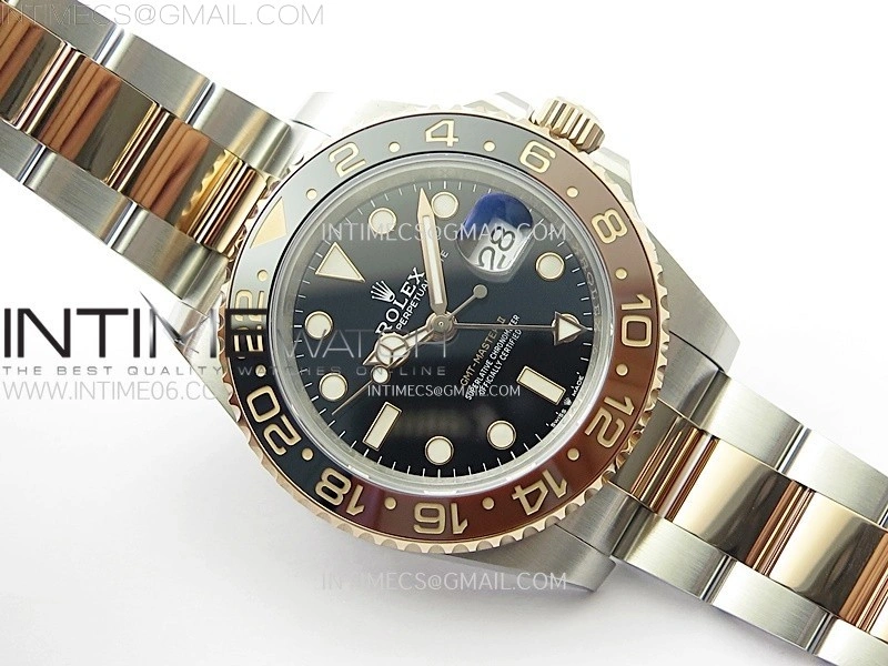 GMT-Master II 126711 CHNR C+F 1:1 Best Edition Black Dial on SS RG Bracelet VR3285 CHS