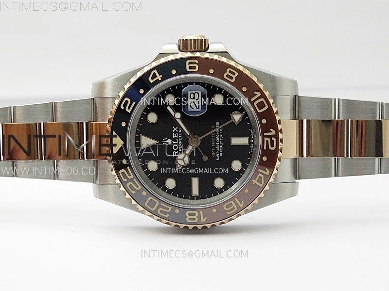 GMT-Master II 126711 CHNR C+F 1:1 Best Edition Black Dial on SS RG Bracelet VR3285 CHS