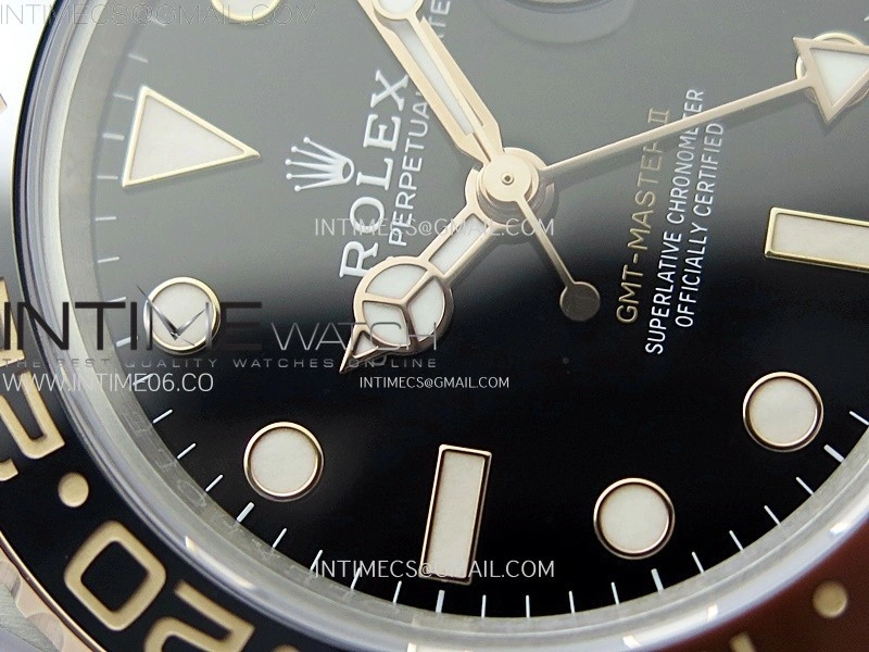 GMT-Master II 126711 CHNR C+F 1:1 Best Edition Black Dial on SS RG Bracelet VR3285 CHS